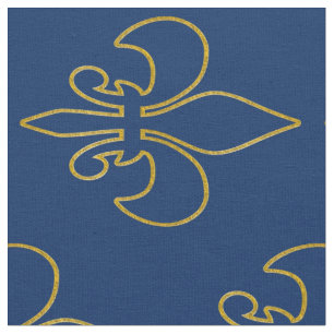 Tissu Découpe d'or de lis + votre arrière - plan et
