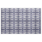 Tissu Dedham Bleu & Blanc Tile de lapin Designer Fabric (Yard)