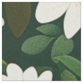 Tissu Deep Green Small White Daisies Floral Pattern (Fermer)