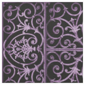 Tissu Défilement violet et noir (Fermer)