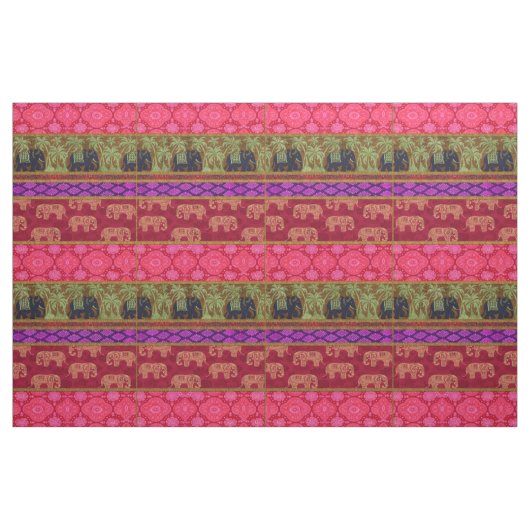 Tissu d'éléphants sacrés (Yard)