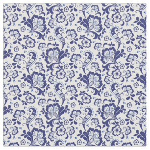 Tissu Delfts Blauw Delft Blue Floral Hollandais Mariag