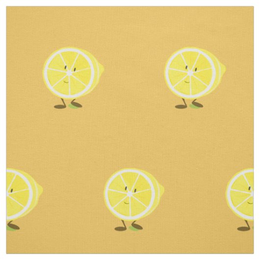 Tissu Demi de citron de sourire (Échantillon)