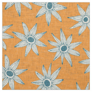 Tissu demi-tangerine bleue