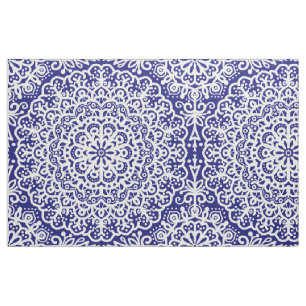 Tissu Dentelle blanche en mandala de Bohême sur ton bijo