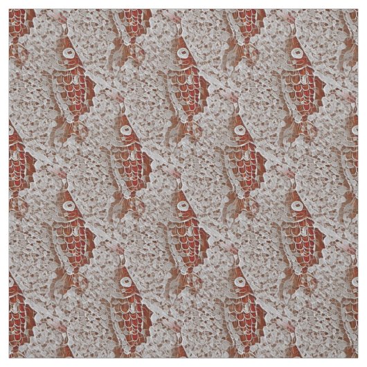 Tissu Dentelle de Koi Goldfish (Échantillon)