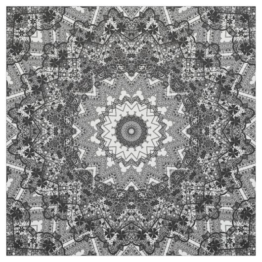 Tissu Dentelle noire (Échantillon)