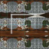 Tissu Dentelles et bottes (Carreau)