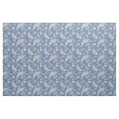 Tissu Dentelles et perles texturées Denim (Fat Quarter)