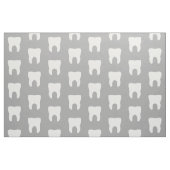 Tissu Dents blanches sur un arrière - plan gris (Fat Quarter)