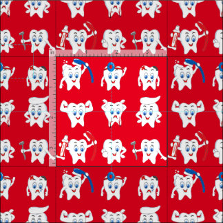 Tissu Dents mignons