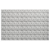 Tissu déplaisant journal halloween blanc antique (Yard)