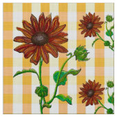 Tissu des cercles de tournesol (Fermer)