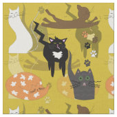 Tissu Des chats si différents. (Fermer)