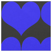 Tissu des coeurs bleus (Fermer)