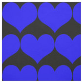 Tissu des coeurs bleus (Échantillon)