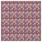 Tissu des coeurs rétro (Détail)