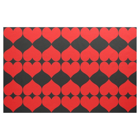 Tissu des Coeurs rouges (Fat Quarter)