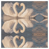 Tissu des cygnes (Fermer)