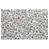 Tissu Des Doodles ! Pops of Color ! (Yard)