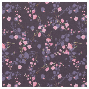 Tissu Des fleurs de sakura roses douces sur un arrière