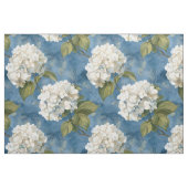 Tissu Des hydrangées blanches fleurissent en bleu (Fat Quarter)