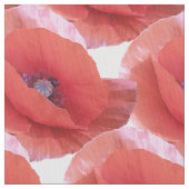 Tissu des pavots rouges. (fermé)