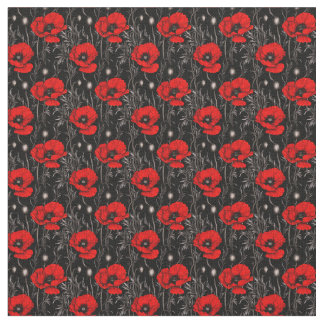 Tissu Des pépites sur le noir