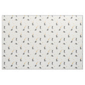 Tissu des phases de lune de chat noir (Fat Quarter)