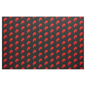 Tissu des taureaux rouges, noir (Yard)