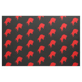 Tissu des taureaux rouges, noir (Fat Quarter)
