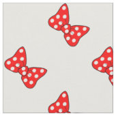 Tissu Des vaches Pois rouges sur blanc (Fermer)