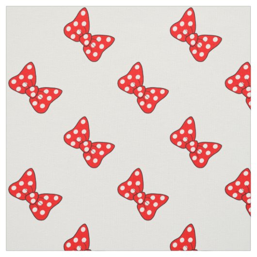 Tissu Des vaches Pois rouges sur blanc (Échantillon)