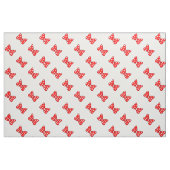 Tissu Des vaches Pois rouges sur blanc (Fat Quarter)