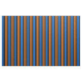 Tissu Design à rayures verticales bleu orange bleu   (Yard)