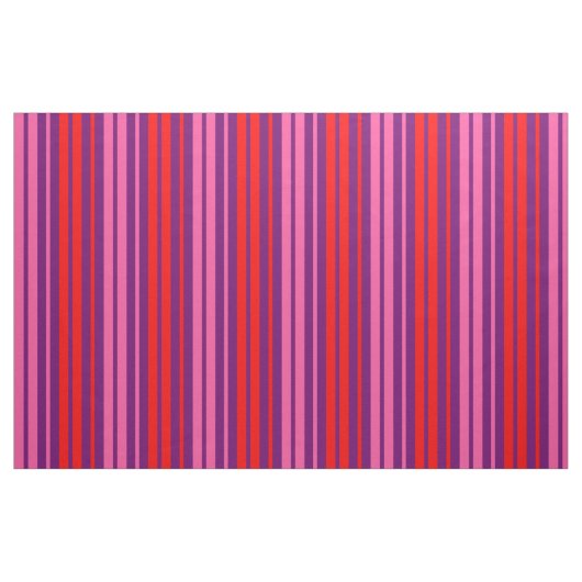Tissu Design à rayures verticales rose violet rouge (Fat Quarter)