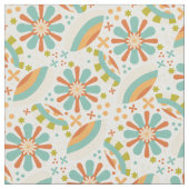 Tissu Design abstrait coloré avec fleurs (Fermer)