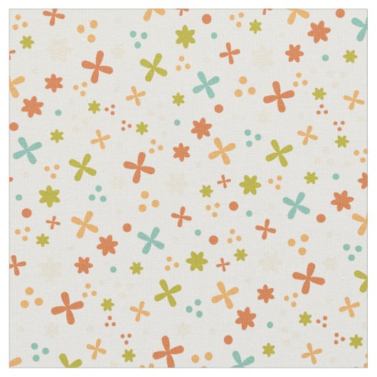 Tissu Design abstrait coloré avec fleurs (Fermer)