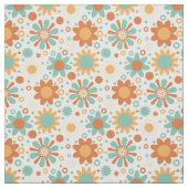 Tissu Design abstrait coloré avec fleurs (Échantillon)