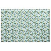 Tissu Design Abstrait moderne Turquoise et Jaune peint (Fat Quarter)