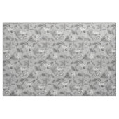 Tissu Design arrière - plan gris-blanc mignon (Fat Quarter)