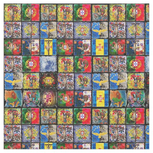 Tissu Design d'art populaire portugais (Fermer)