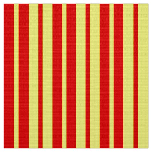 Tissu Design de bandes rouge et jaune (Échantillon)