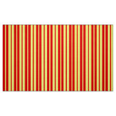 Tissu Design de bandes rouge et jaune (Fat Quarter)