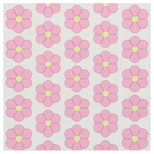 Tissu Design de fleurs roses (Fermer)