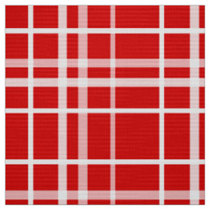 Tissu Design de Motif en Tartan blanc rouge