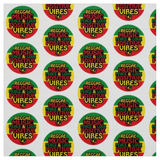 Tissu Design de reggae avec des citations positives et d (Échantillon)