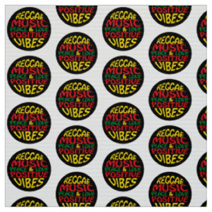 Tissu Design de reggae avec des paroles et des citations