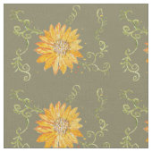 Tissu Design de tournesol (Fermer)