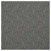 Tissu Design élégant feuillage de bambou or strokies (Échantillon)